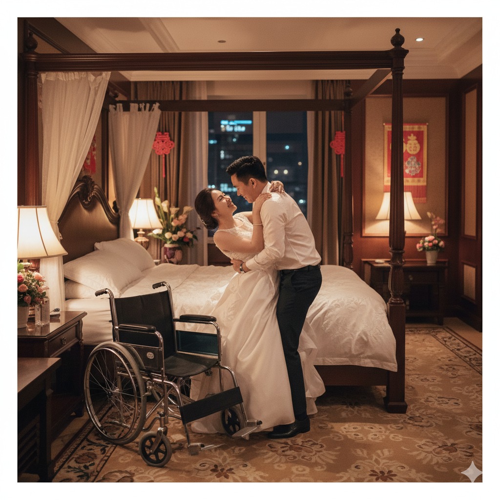 Không may trượt chân, cả hai cùng ngã xuống đất lúc đó, tôi giật mình khi thấy thứ gồ lên…