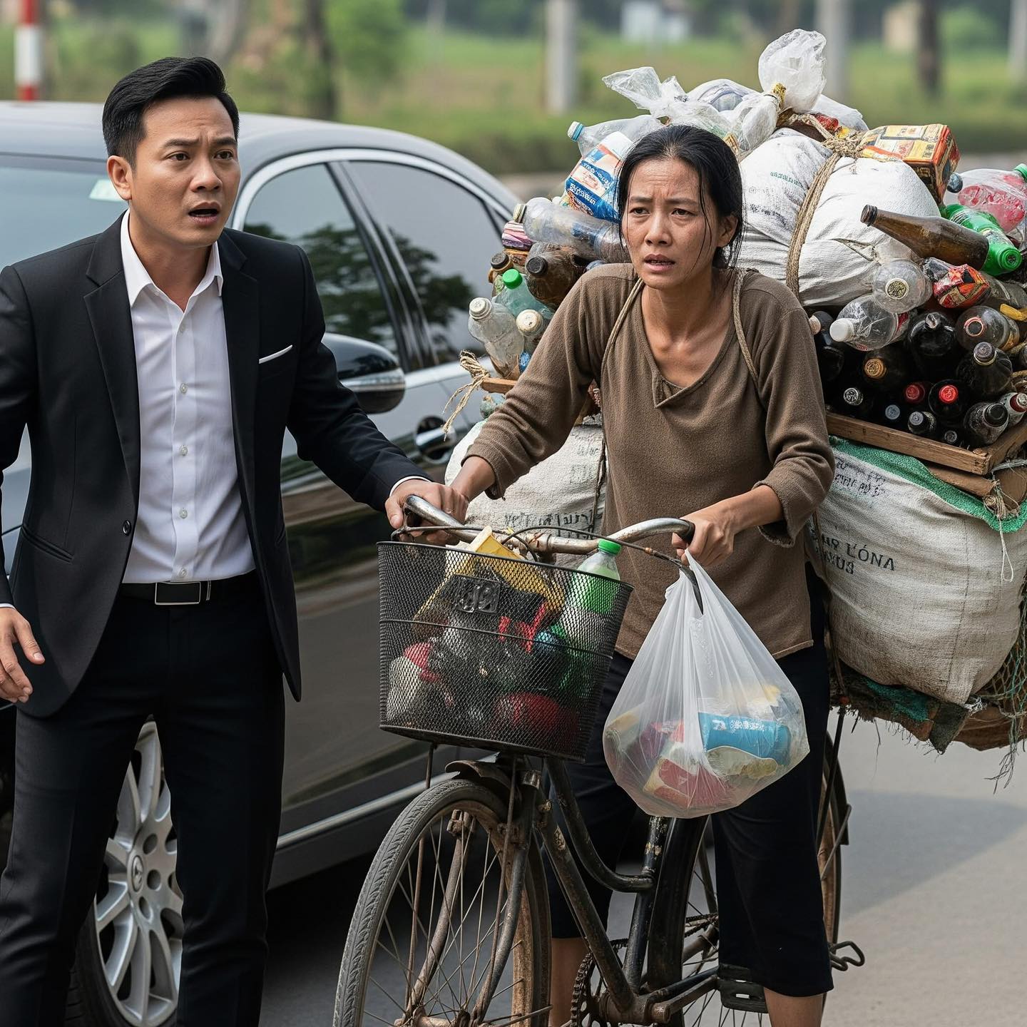 Cưới nhau từ lúc hàn vi, tay trắng. 5 năm sau khi tôi giàu có thành Giám đốc thì vợ lại đòi ly hôn. Tôi bực bội kí luôn đơn ly hôn để xem không có mình cô ấy sống sao. Một hôm bất ngờ thấy vợ cũ nhặt ve chai bên đường..