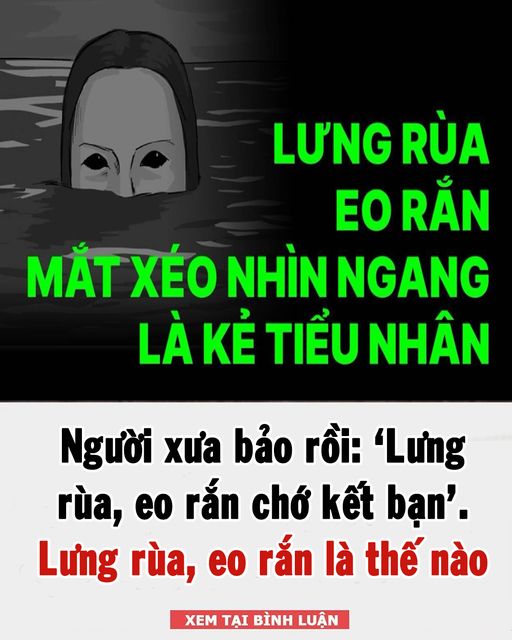Người xưa bảo rồi: Lưng rùa, eo rắ n chớ kết bạn, vì sao?