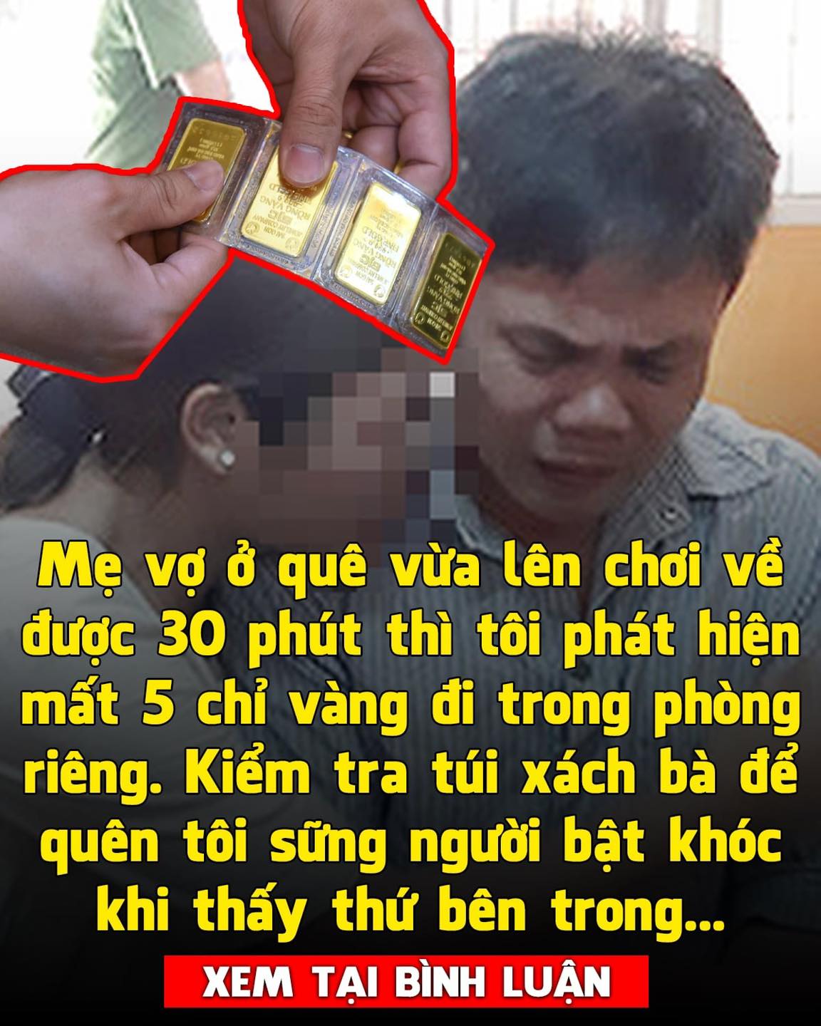 Mẹ vợ đến chơi 1 tuần thì tôi m ấ t ví, tìm được mắt tôi cay xè khi mở ra