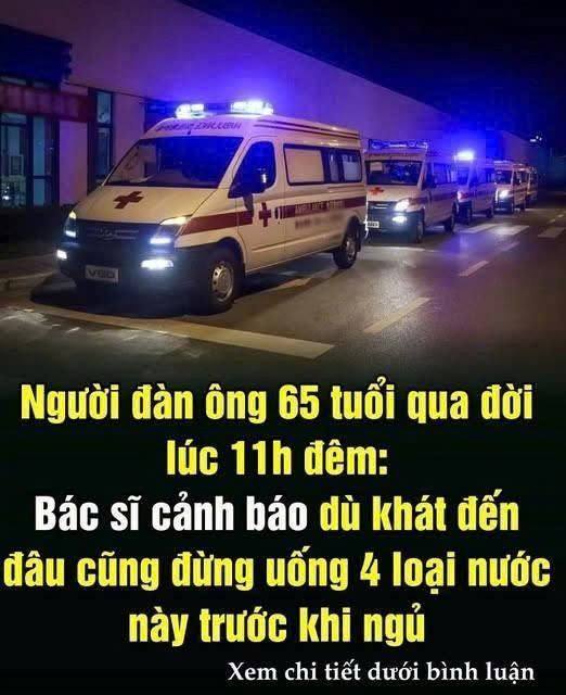 Người đàn ông 65 tuổi qua ƌ ờι giữa đê m: Bác sĩ cảnh báo 4 loại nước không nên uống trước khi ng ủ