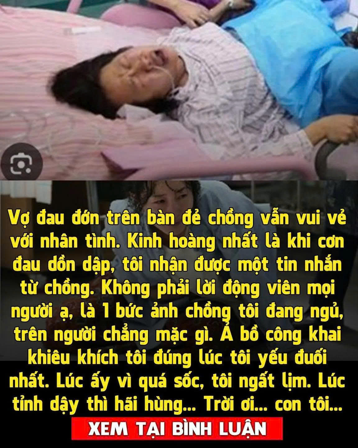 Lúc đang vật vã trong phòng s i nh, tôi bỗng nhận được tin nhắn ‘chí m ạng’ từ chồng khiến bản thân ‘ch ế.t đi s ống lại’