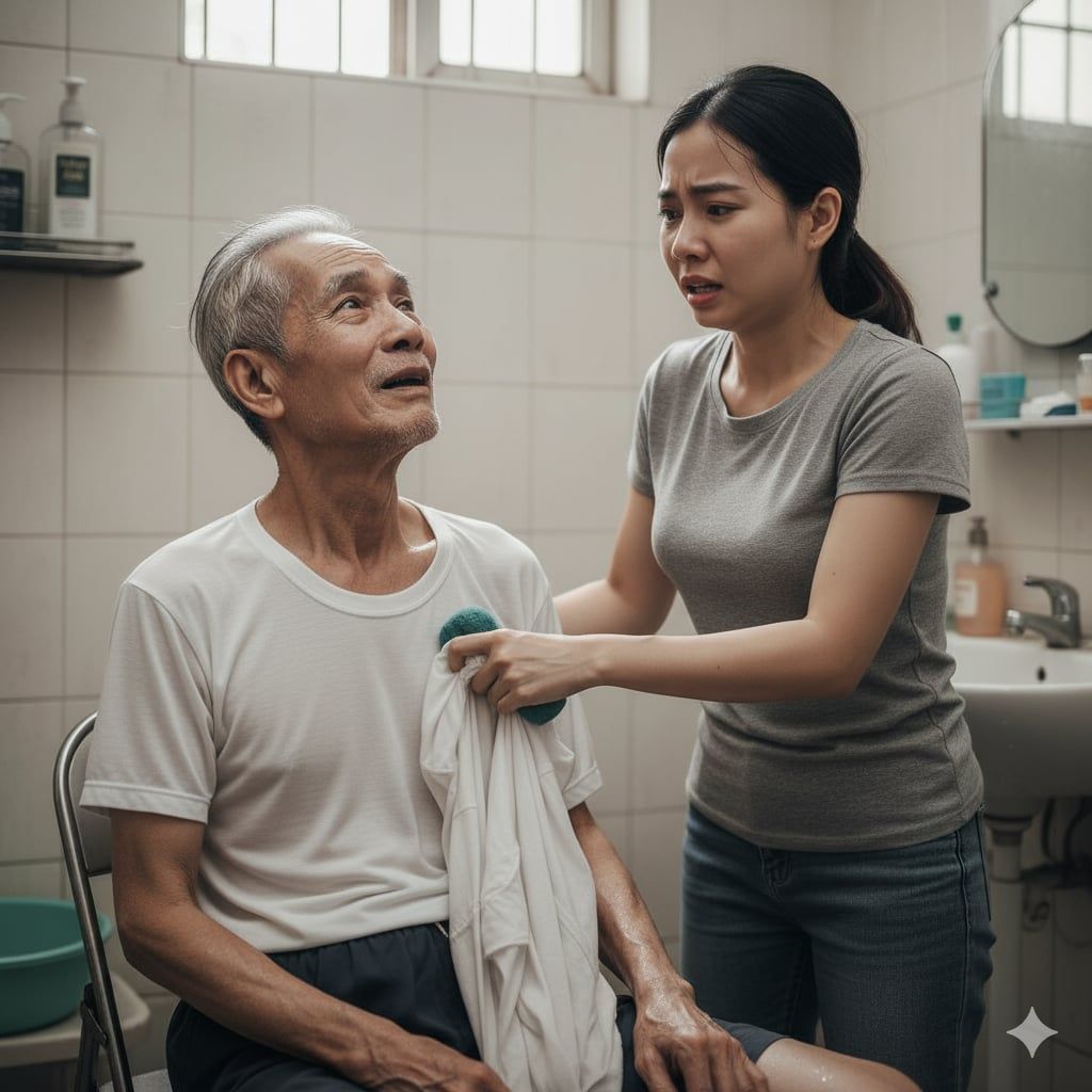 Ông Thực phát hiện tôi ng ừ ng tay, r u n rẩy mở mắt: – Con… thấy rồi phải không?