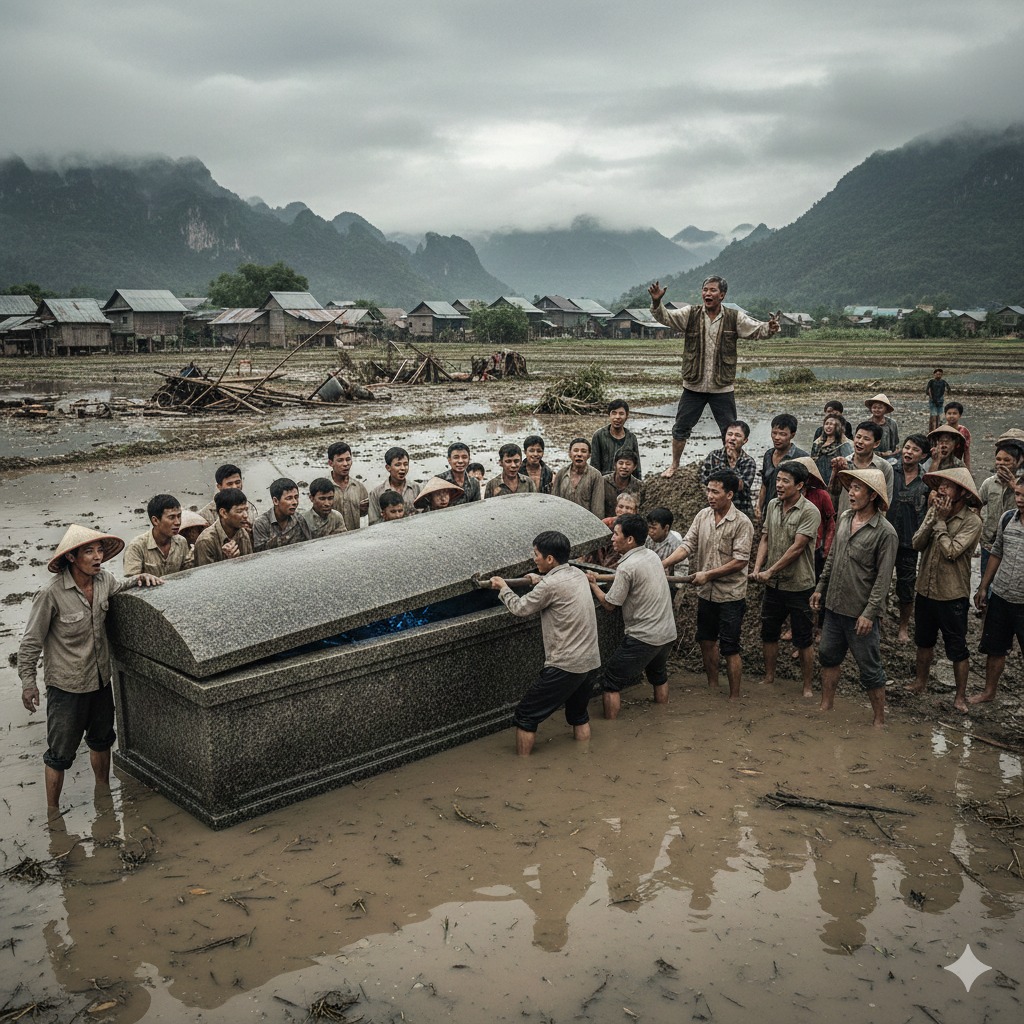 Đám đông dạt ra, nhưng không ai rời đi. Ai cũng muốn biết bên trong cái thứ khổng lồ kia là gì. Một lời đồn chỉ mất mười phút đã lan rộng