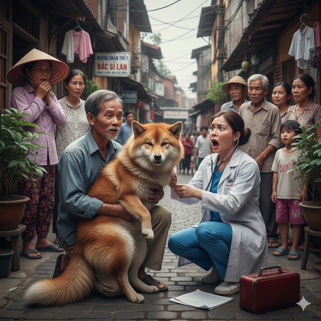 Ông nhìn Hạnh, lắc đầu: “Không sao đâu, chỉ là cảm nhẹ thôi.” Nhưng chỉ một phút sau, ông quay lại, khuôn mặt t á i m ét, lùi lại một bước, giọng r un r un: