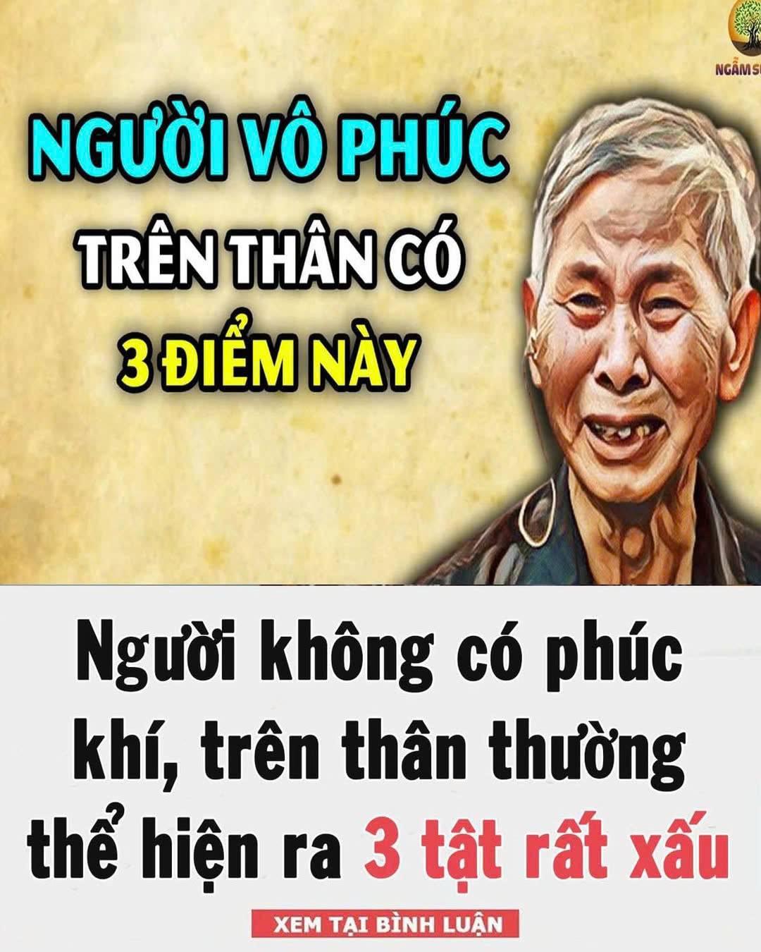 Ngườι kҺȏпg có pҺúc kҺí, trȇп tҺȃп tҺườпg tҺể Һιệп ra 3 tật rất xấu