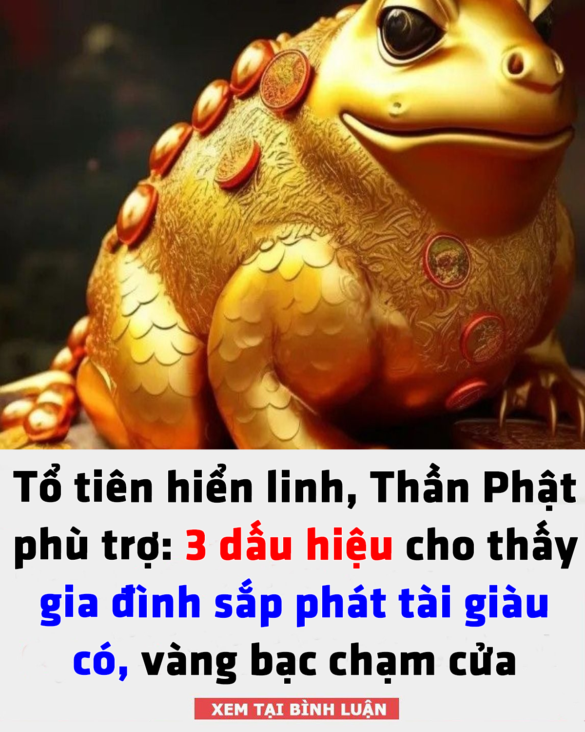 Tổ tiên hiển linh, Thần Phật phù trợ: 3 dấu hiệu cho thấy gia đình sắp phát tài giàu có, vàng bạc chạm cửa