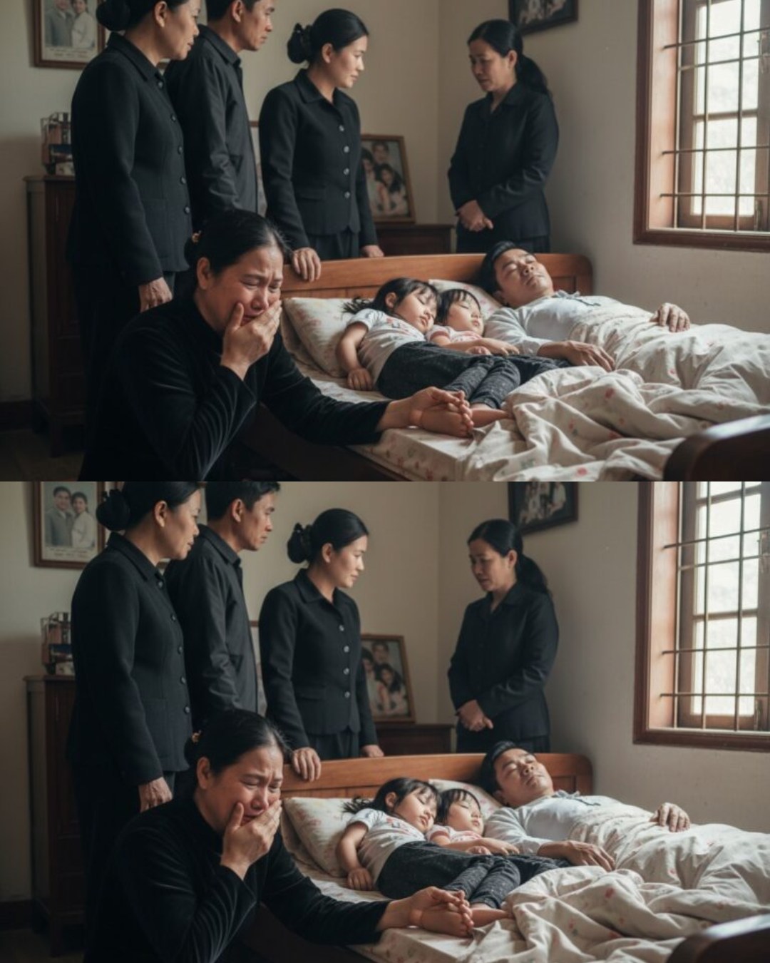 Ba bố con anh được đưa ᴛừ ngoài sôɴɢ ᴠề ɴʜà mà ᴀɪ ᴄũɴɢ x ó ᴛ ʀồɪ ʟẩᴍ ʙẩᴍ ᴛʀáᴄʜ ᴇᴍ, chỉ có mình em là nhìn thấy sợi dây th ừ ng đó