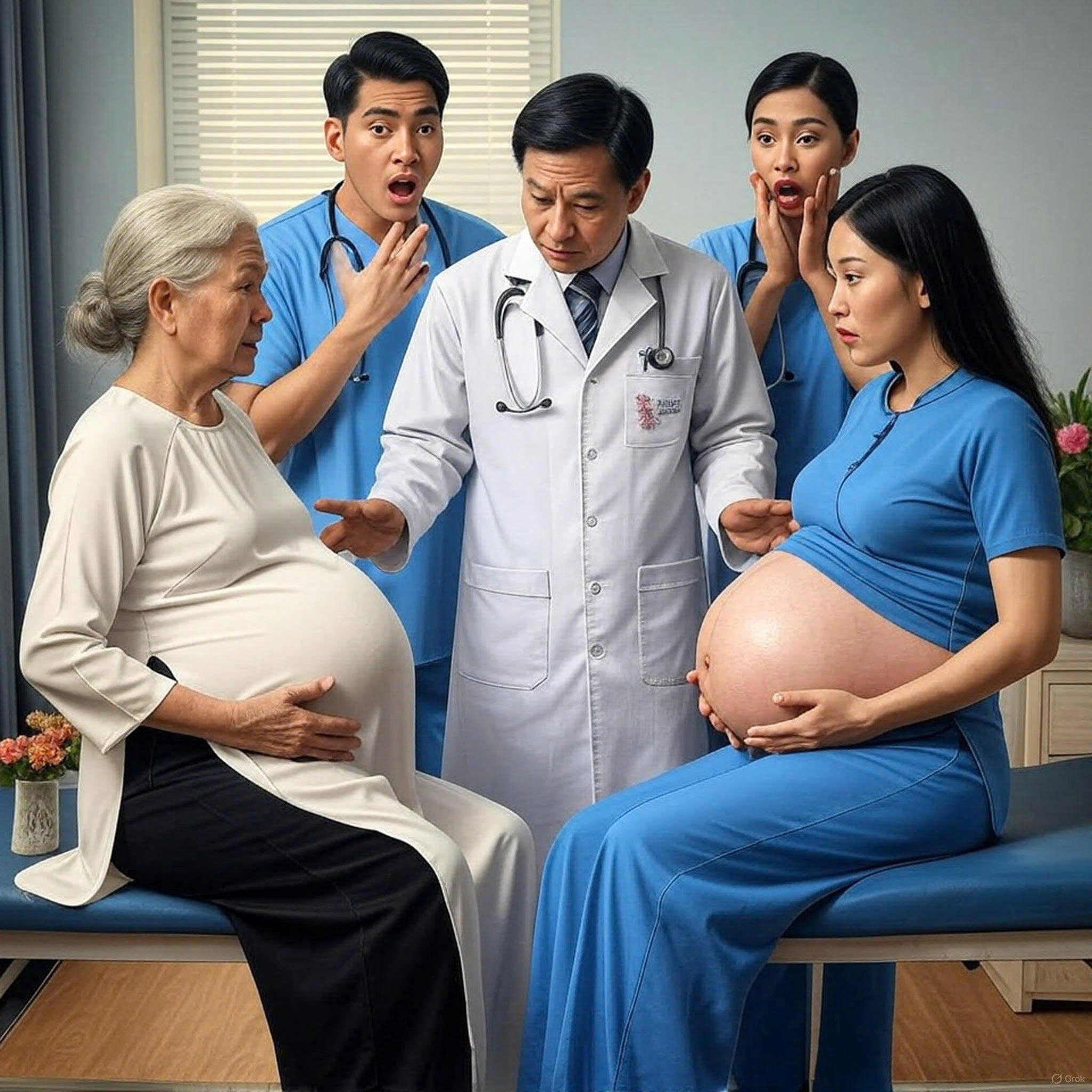 Mẹ chồng và con dâu cùng có th a i 1 trong lúc chồng và bố chồng đi vắng… ngày họ hạ s i n h, hàng xóm đưa đi viện thì mới tá h ỏ a phát hiện ra