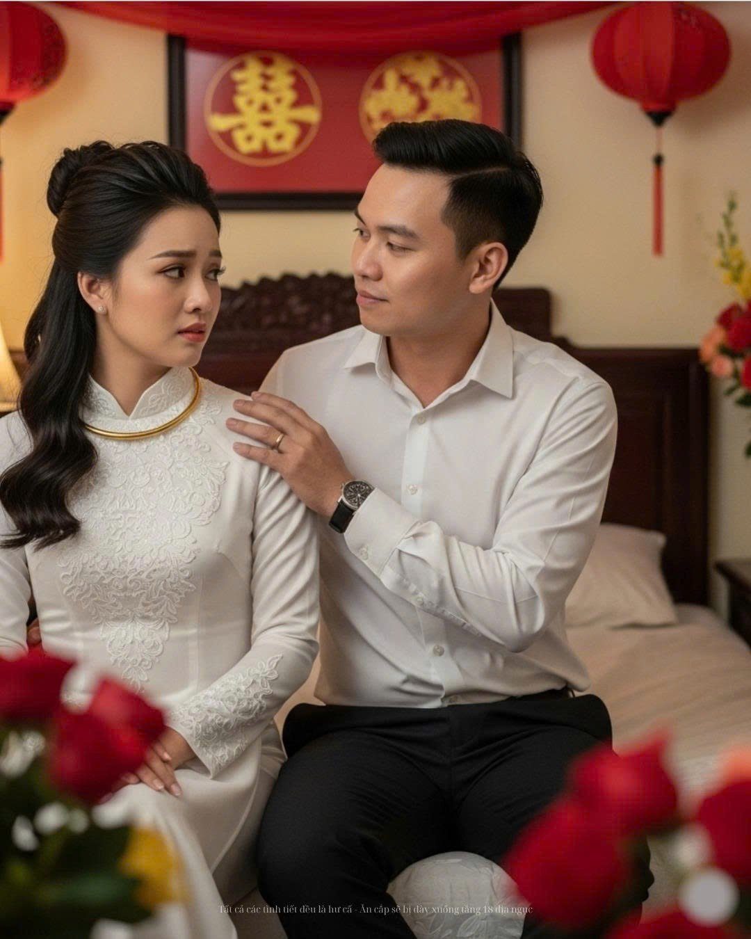 Gần đến ngày cưới, chú rể của tôi bỗng b ỏ trốn theo người con gái mà hắn y  ê u. Để giữ thể diện cho gia đình, tôi buộc l ò n g phải lên xe hoa với em trai hắn. Đêm tân h ô n, anh ta kéo tôi vào l ò n g và cho xem 1 thứ..