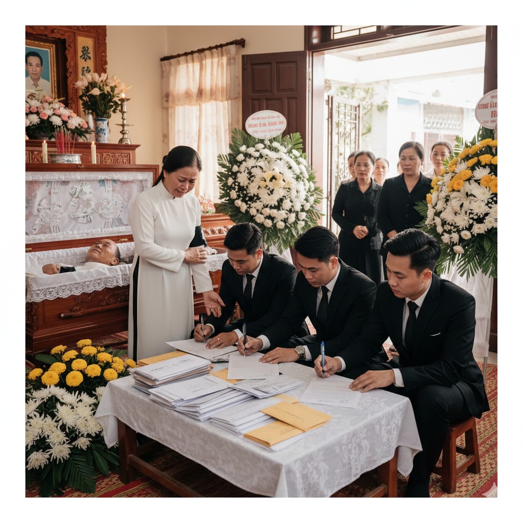 Lo xong t a n g lễ cho chồng, con riêng của anh đòi tôi ký giấy từ c h ố i tài sản, nhưng 100 ngày sau… chính chúng nhận quả báo