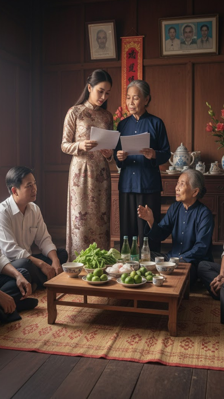 Ngày giỗ cha, có người phụ nữ ăn mặc sang trọng xuất hiện, nhận mình là em gái ruột thất lạc từ nhỏ của ông rồi đòi chia đôi mảnh đất hư-ơng hỏa