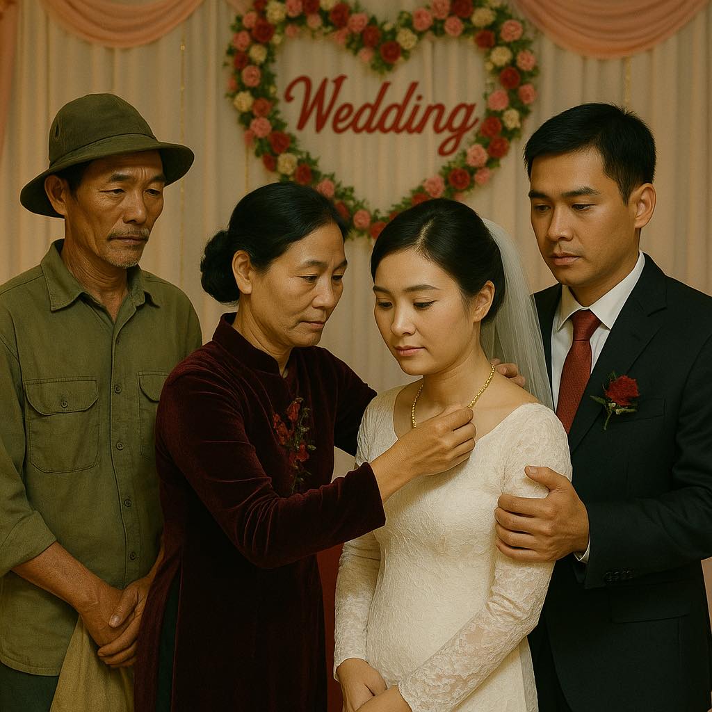 Khi nh nhà gái ngh è o mẹ chồng lên trao đúng 1 chỉ vàng