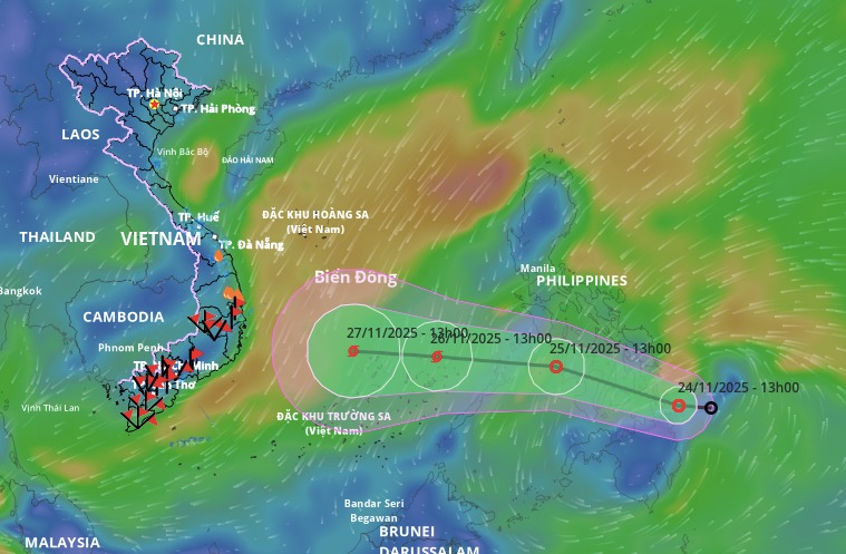 Miền Trung có thể sắp chịu ảnh hưởng của b ã o