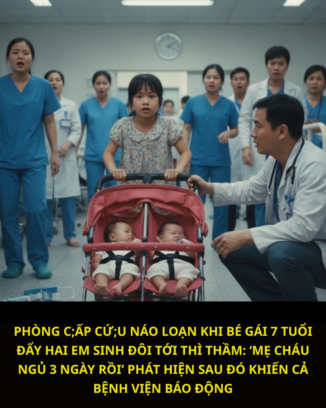 Phòng Cấp Cứu Náo Loạn Khi Bé Gái 7 Tuổi R u n Rẩy Đẩy Hai Em S i n h Đôi Và Thì Thầm Một Câu Khiến Ai Cũng Lặng Người