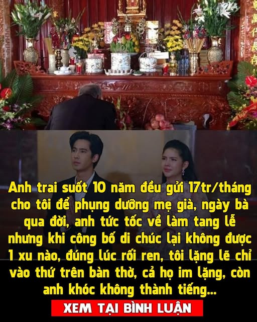 Anh trai chu cấp 17 triệu/ tháng để nghỉ việc về chăm mẹ, khi bà qua đời, tôi nhận được một câu nói đau lòng