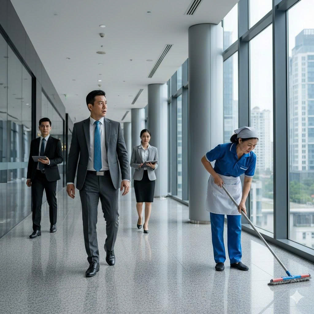 Bắt gặp vợ cũ làm lao công sau 17 năm l y h ô n, định lấy tiền giúp cô nói 1 tin vui khiến tôi đứng hình –