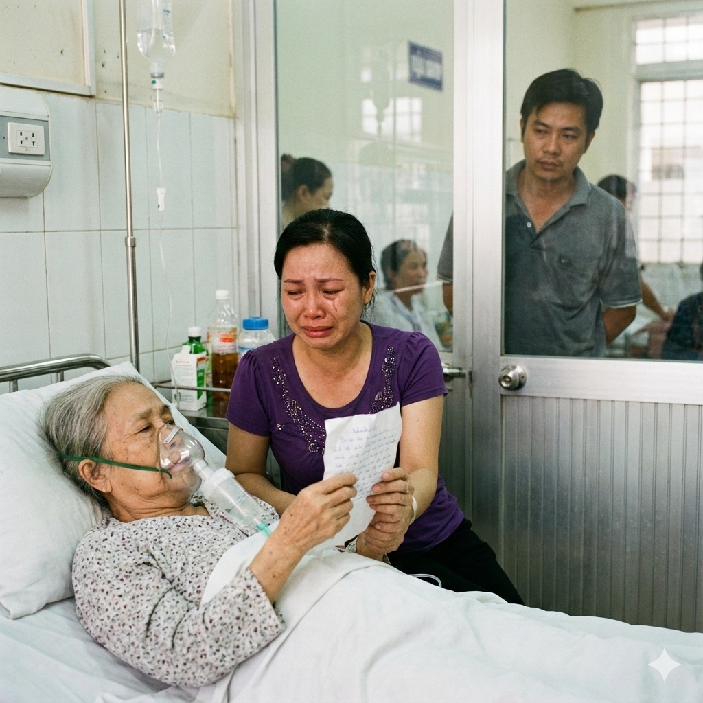 Mẹ chồng tôi bất ngờ bị đ ột qu-ỵ nặng, bà được đưa thẳng vào phòng cấpcứu nhưng không kịp, ngay trước khi trút hơi thở cuối cùng, bà nắm lấy tay tôi và thì thầm