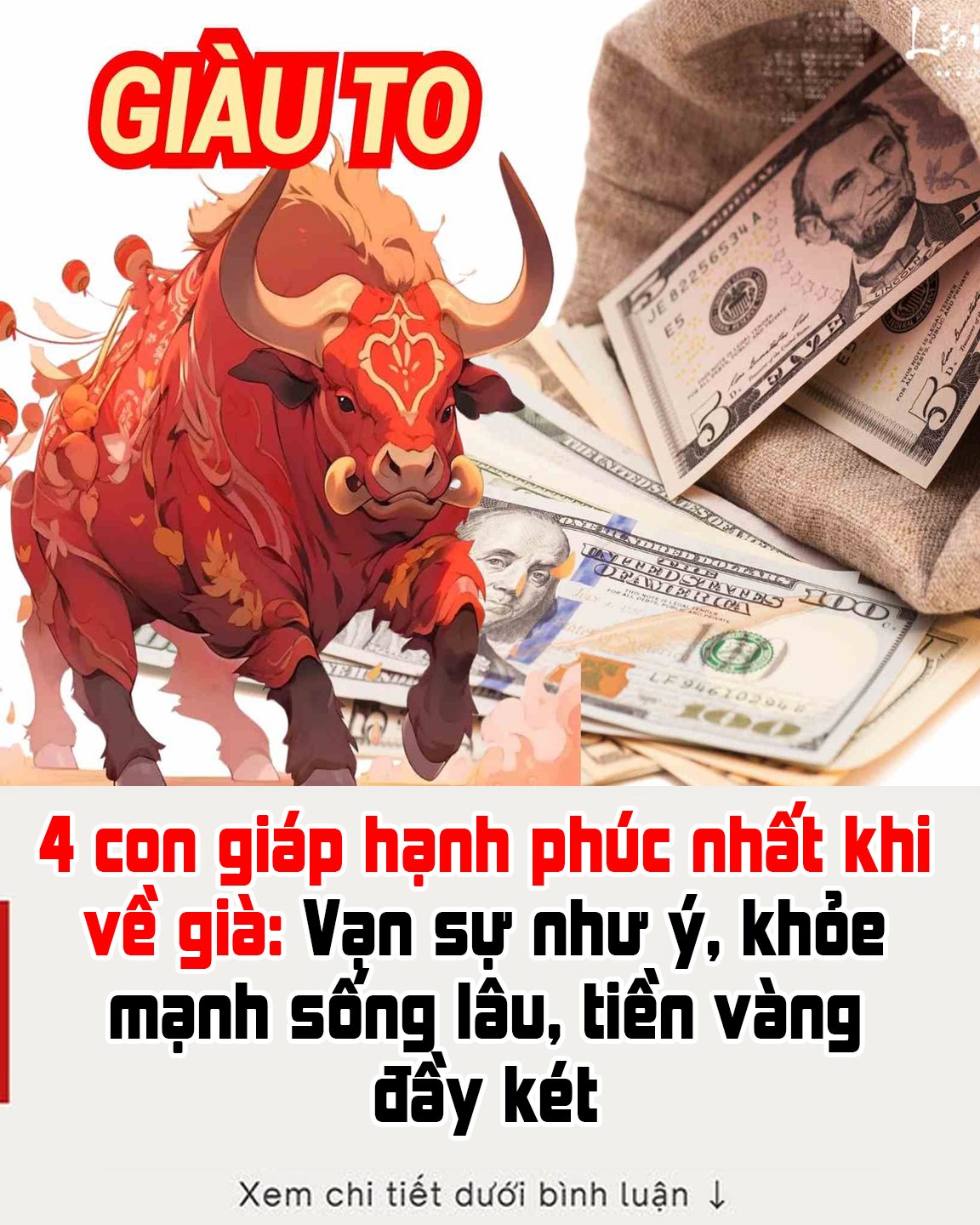 4 con giáp hạnh phúc nhất khi về già: Vạn sự như ý, khỏe mạnh sống lâu, ti ề n vàng đầy két